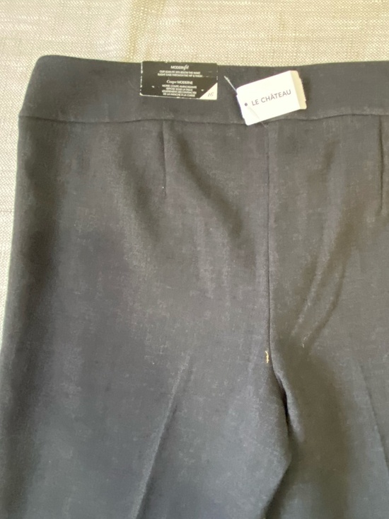 Le Chateau Charcoal Grey Modern Lean Fit Straight Leg Stretch Knit Pant-Sz 16 - Picture 4 of 12